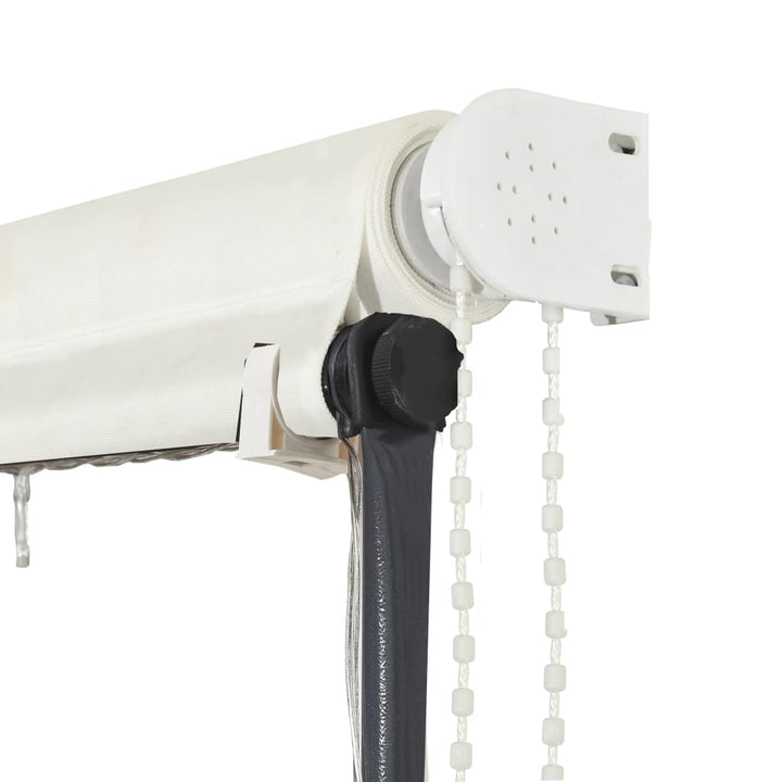 foldemarkise med LED 300x150 cm cremefarvet
