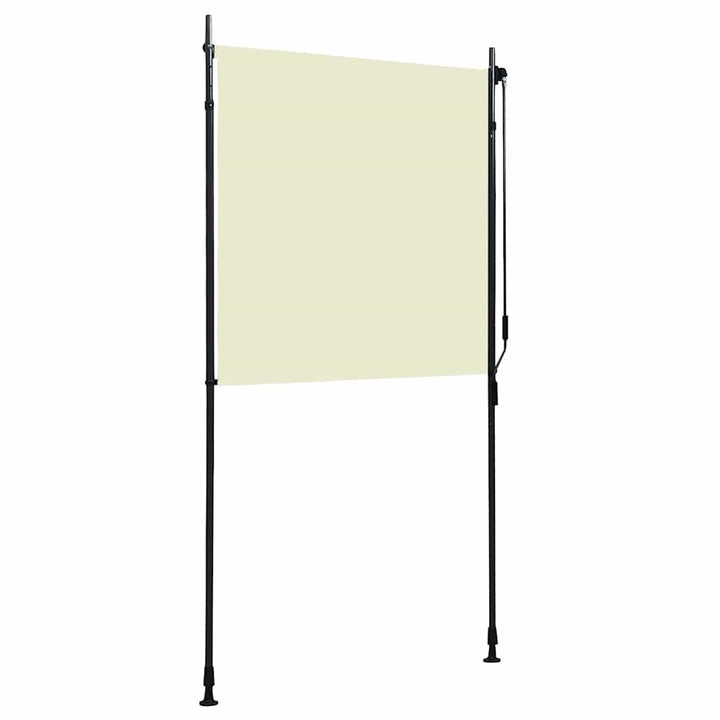udendørs rullegardin 120x270 cm cremefarvet