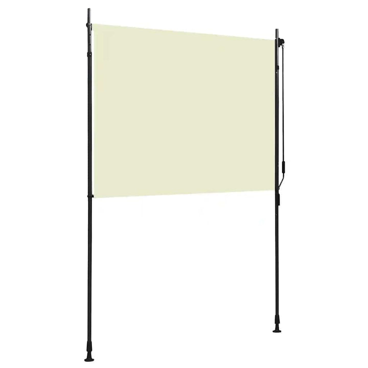udendørs rullegardin 150x270 cm cremefarvet