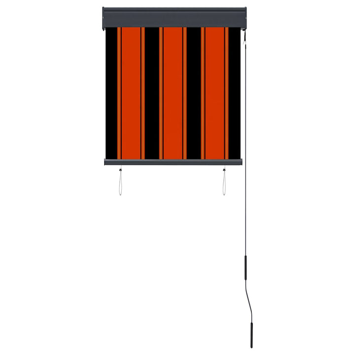 udendørs rullegardin 60x250 cm orange og brun