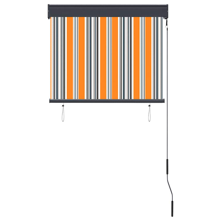 udendørs rullegardin 80x250 cm gul og blå