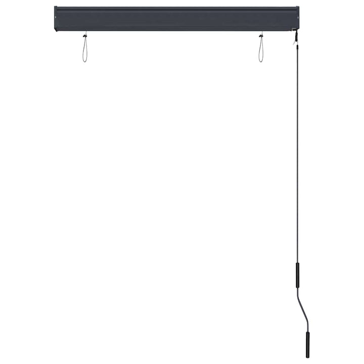 udendørs rullegardin 100x250 cm blå og hvid