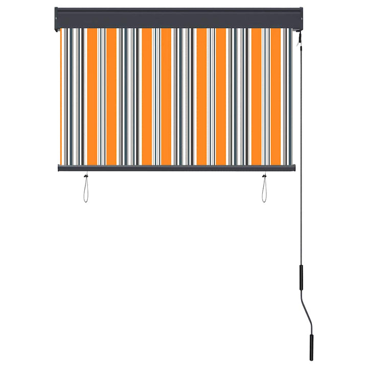 udendørs rullegardin 100x250 cm gul og blå