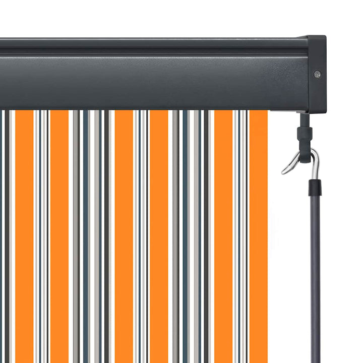 udendørs rullegardin 100x250 cm gul og blå