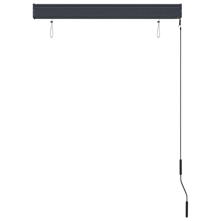 udendørs rullegardin 100x250 cm cremefarvet