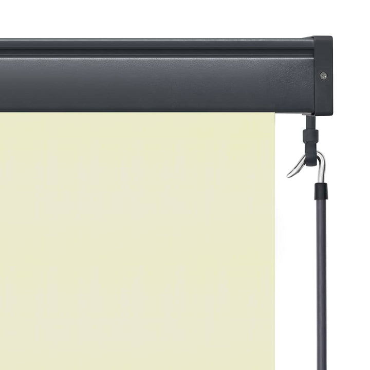udendørs rullegardin 100x250 cm cremefarvet