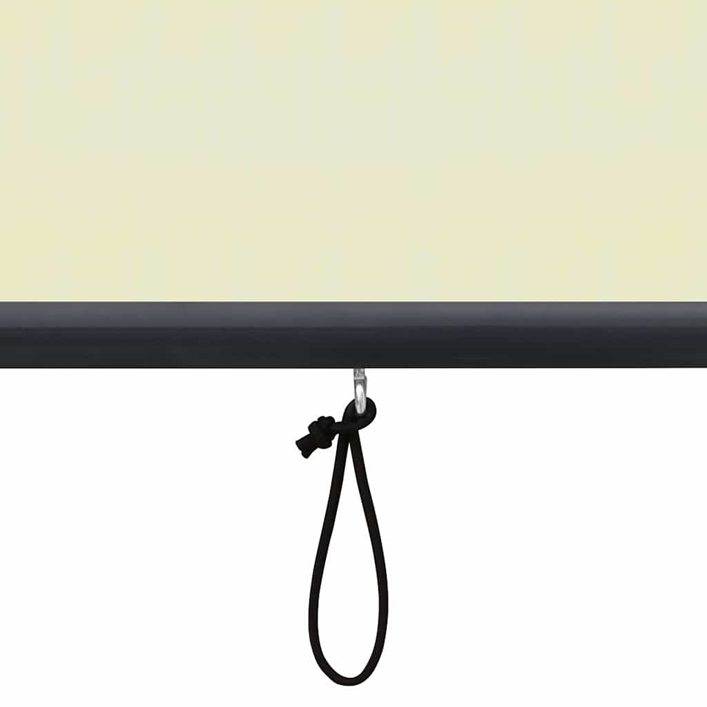 udendørs rullegardin 100x250 cm cremefarvet