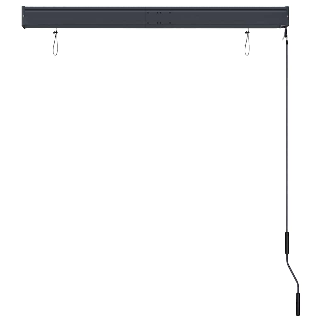 udendørs rullegardin 120x250 cm hvid og orange