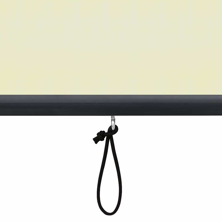 udendørs rullegardin 120x250 cm cremefarvet