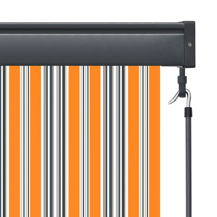 udendørs rullegardin 140x250 cm gul og blå