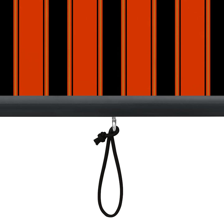 udendørs rullegardin 140x250 cm orange og brun