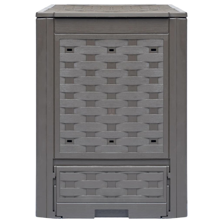 kompostbeholdere 3 stk. 60 x 60 x 83 cm 900 l brun