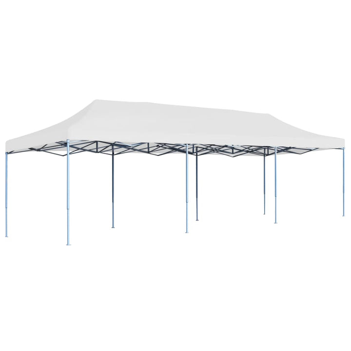 foldbart pop-op-festtelt 3 x 9 m hvid