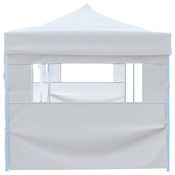 foldbart pop op-festtelt med 5 sidevægge 3 x 9 m hvid