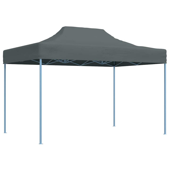 Festtelte 17 pcs Antracithvid med blå ramme Oxford stof