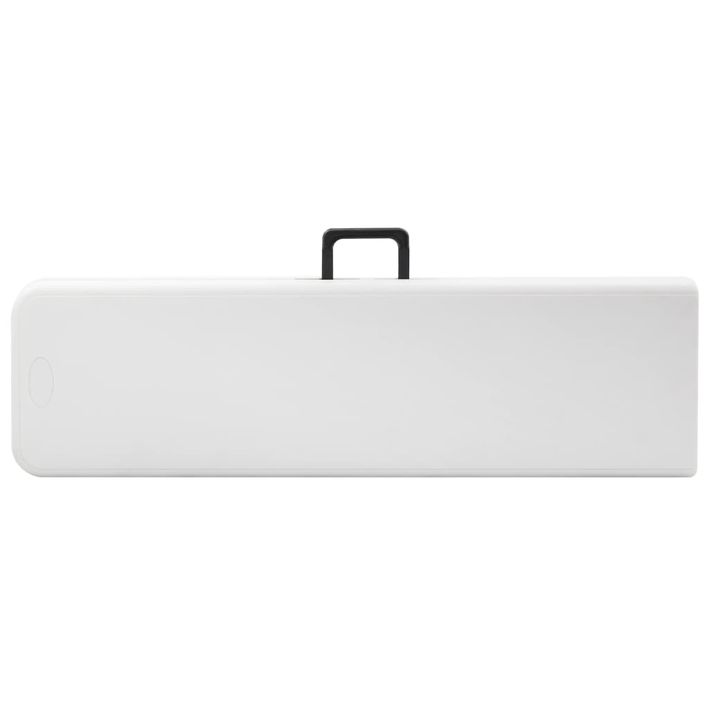 foldbare havebænke 2 stk. 180 cm HDPE hvid
