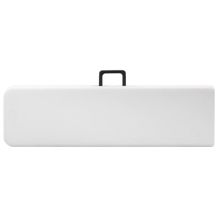 foldbare havebænke 2 stk. 180 cm HDPE hvid