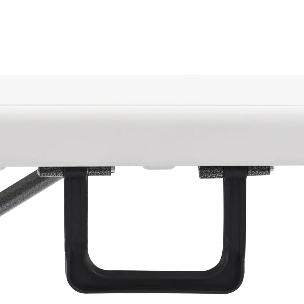 foldbare havebænke 2 stk. 180 cm HDPE hvid
