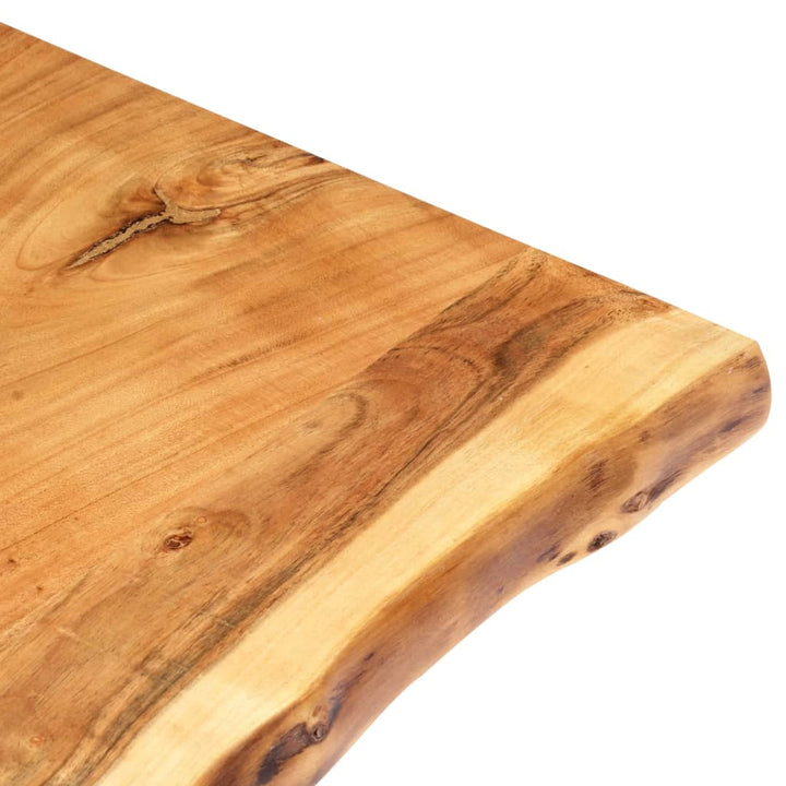 bordplade 118x(50-60)x2,5 cm massivt akacietræ