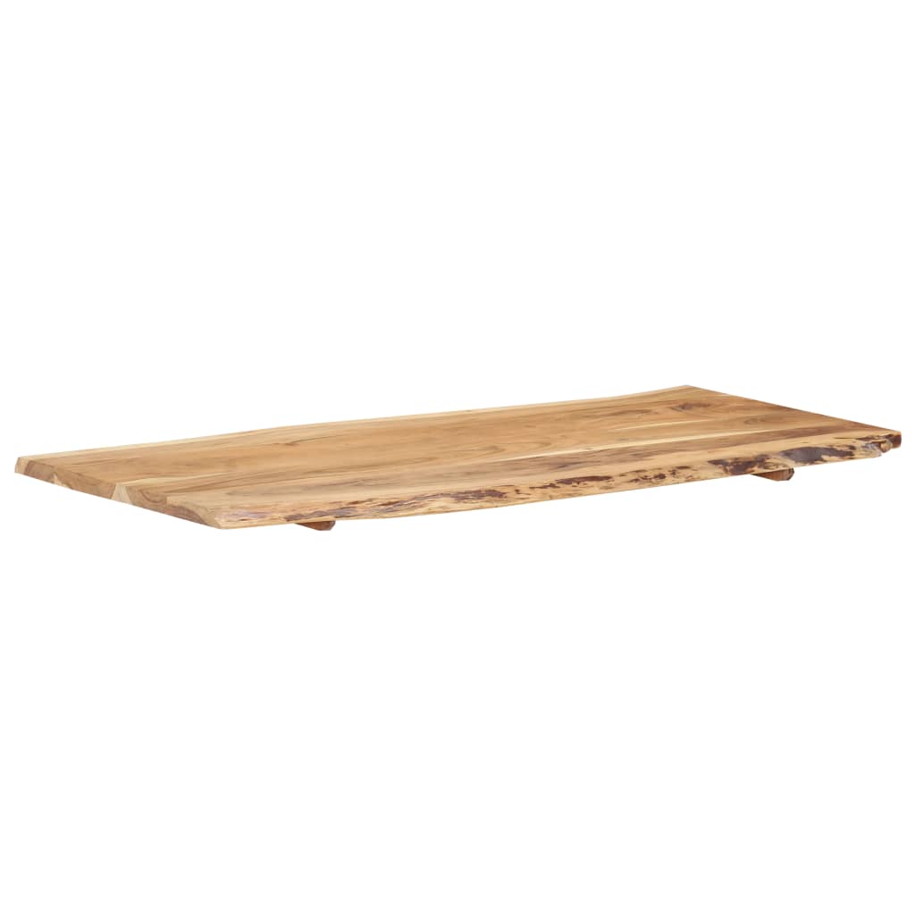 bordplade 118x(50-60)x2,5 cm massivt akacietræ