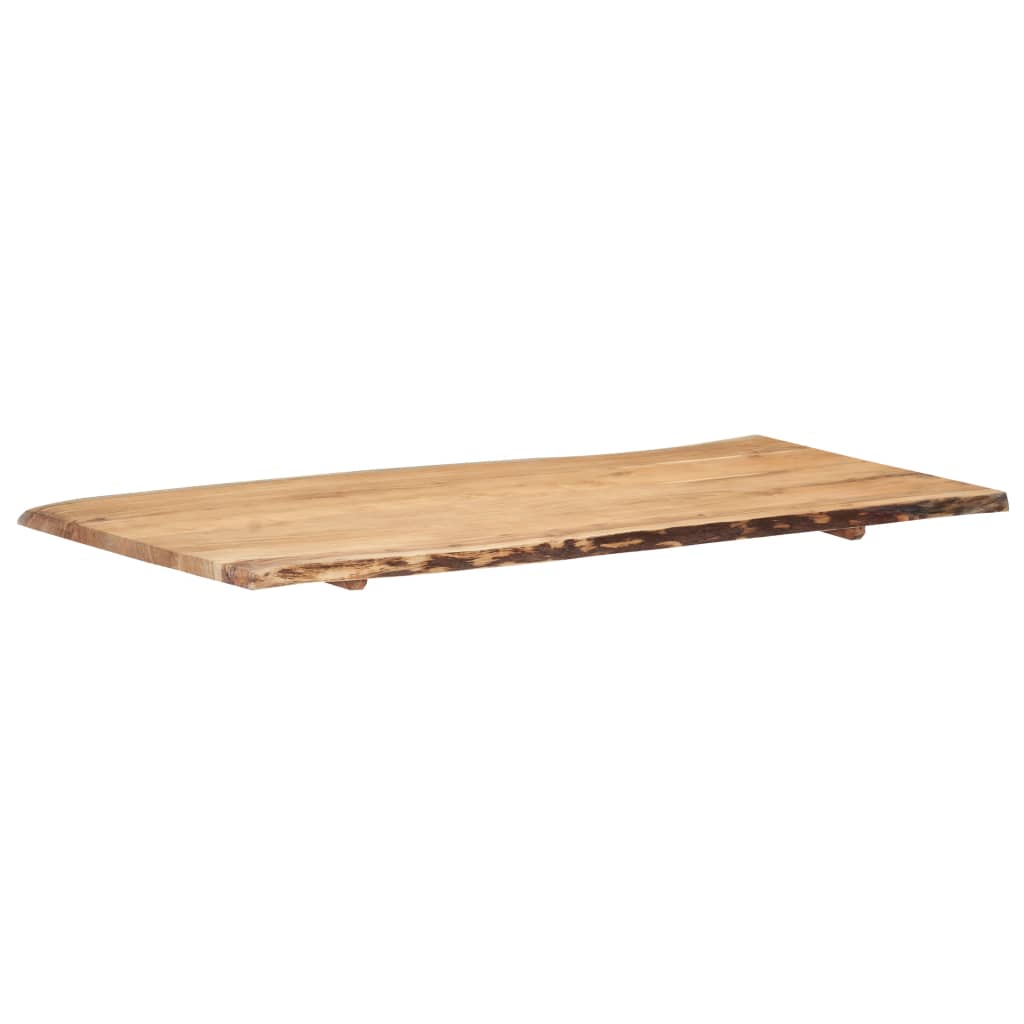 bordplade 118x(50-60)x2,5 cm massivt akacietræ