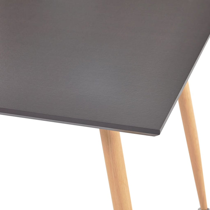 spisebord 80,5 x 80,5 x 73 cm MDF grå og egetræsfarve