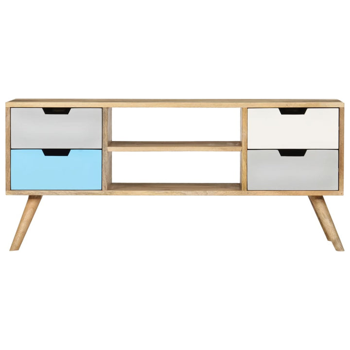 tv-skab 110 x 35 x 48 cm massivt mangotræ