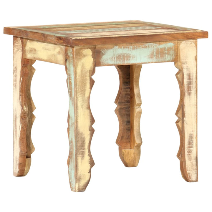sofabord 40x40x40 cm massivt genanvendt træ
