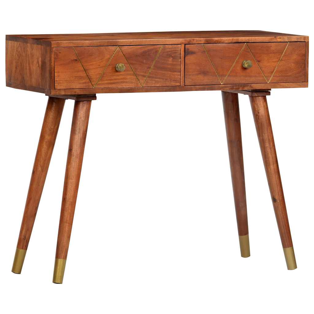 konsolbord 90 x 35 x 76 cm massivt akacietræ