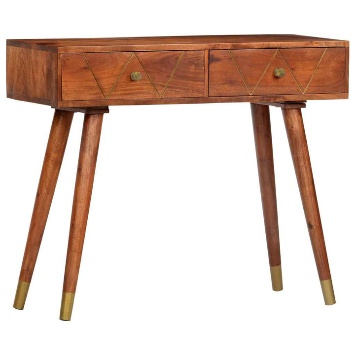 konsolbord 90 x 35 x 76 cm massivt akacietræ