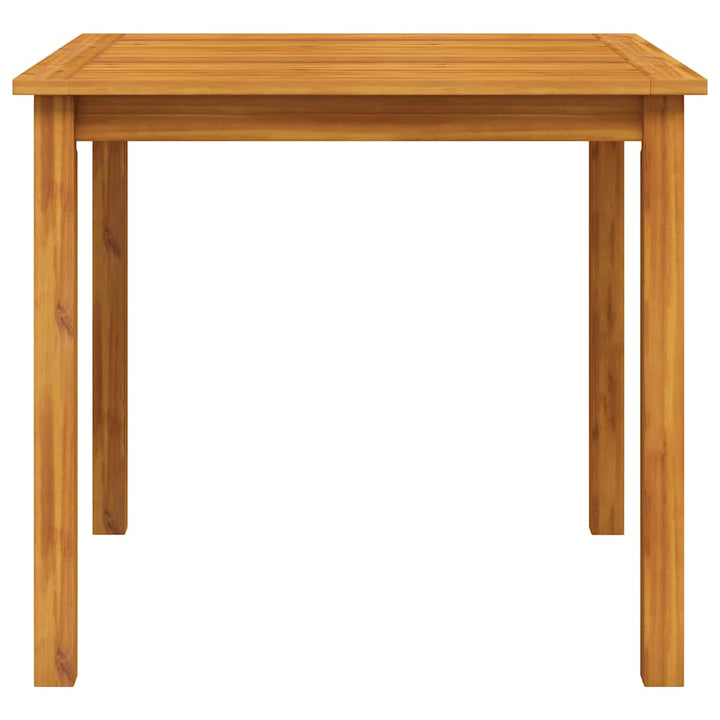 havebord massivt akacietræ 85x85x74 cm