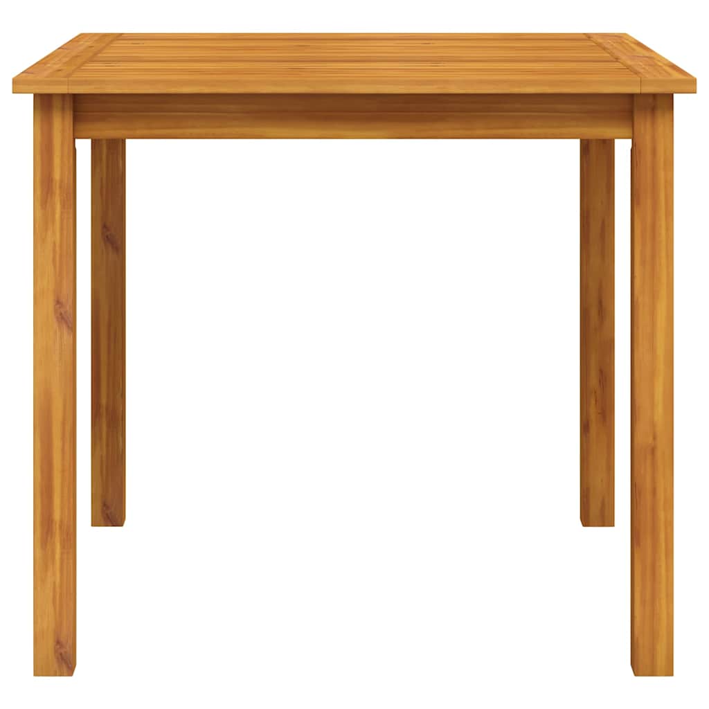 havebord massivt akacietræ 85x85x74 cm