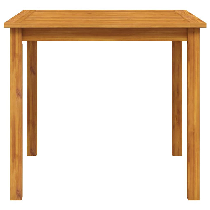 havebord massivt akacietræ 85x85x74 cm