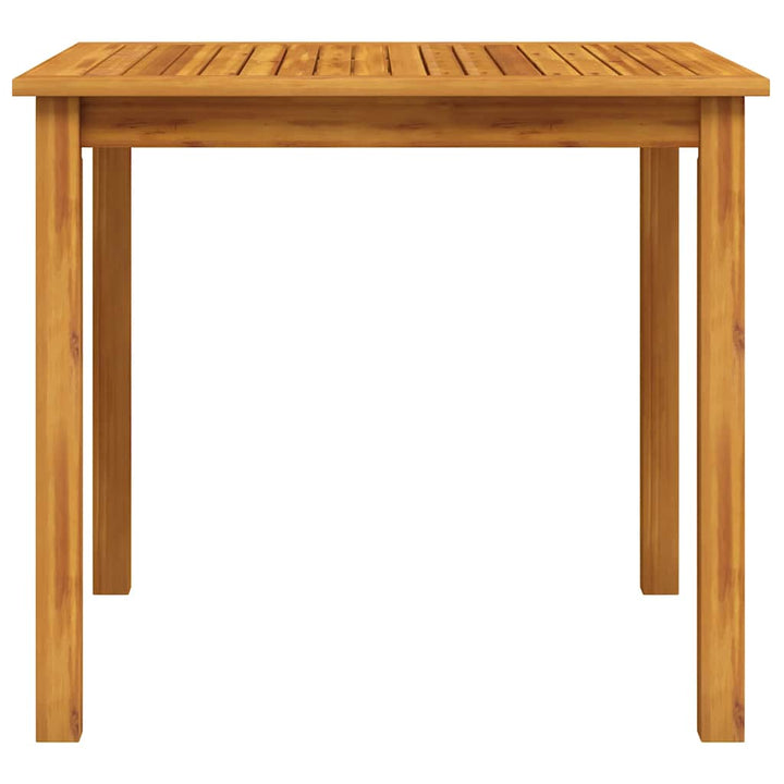 havebord massivt akacietræ 85x85x74 cm