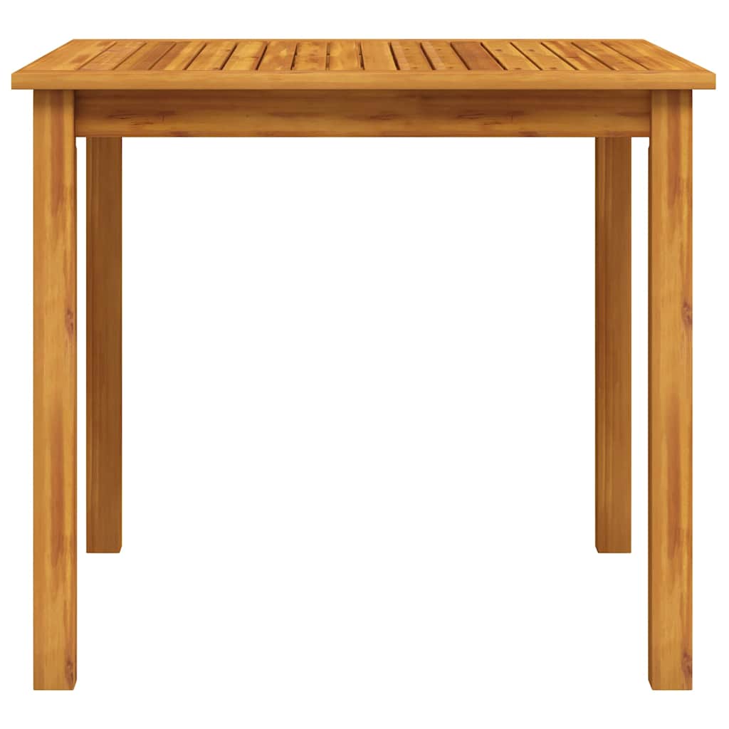 havebord massivt akacietræ 85x85x74 cm
