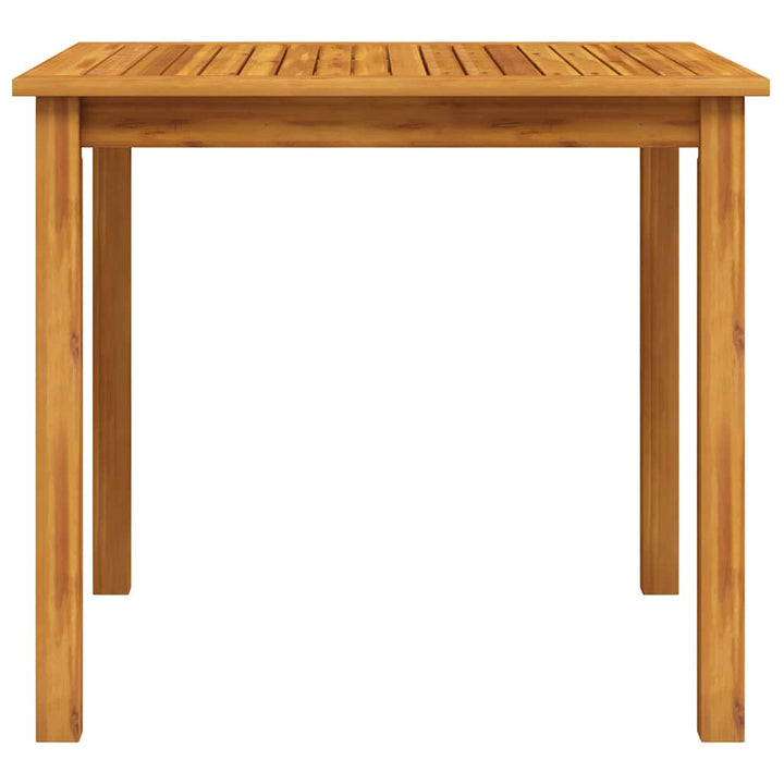 havebord massivt akacietræ 85x85x74 cm