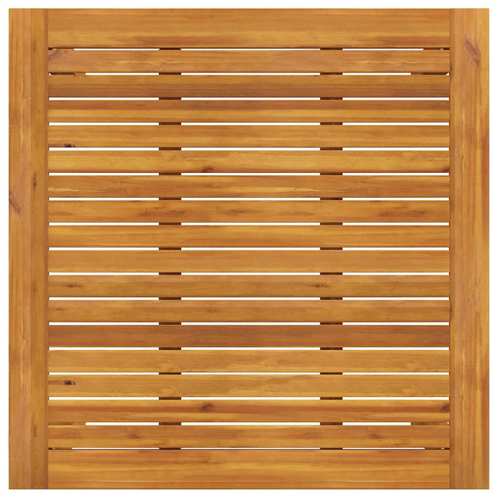 havebord massivt akacietræ 85x85x74 cm