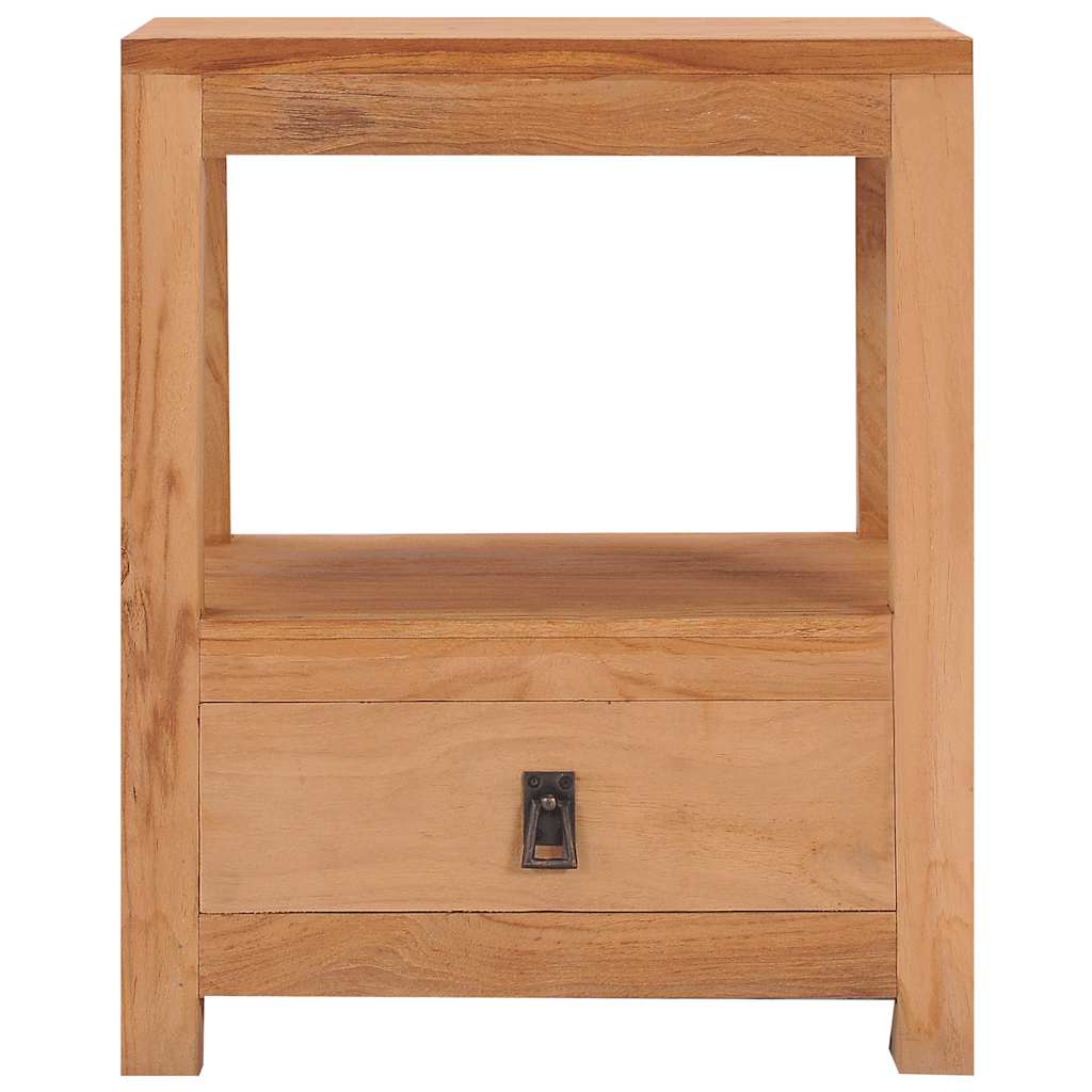 sengebord 40x30x50 cm massivt teaktræ