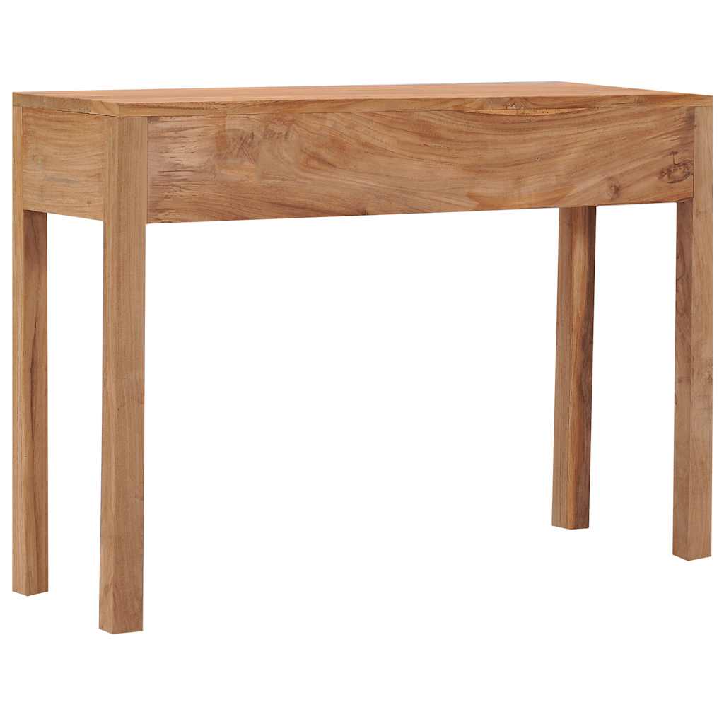 konsolbord 110x35x75 cm massivt teaktræ