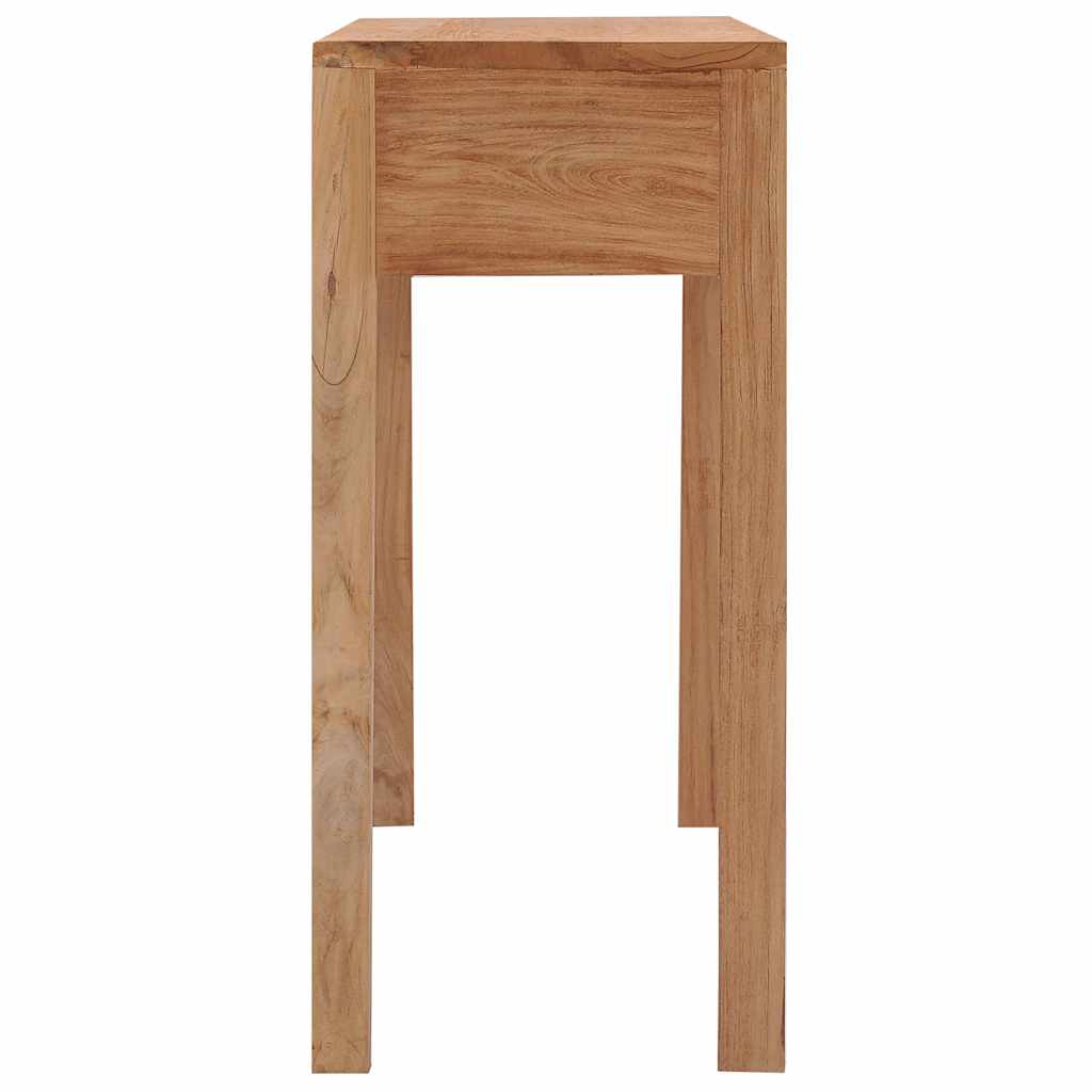 konsolbord 110x35x75 cm massivt teaktræ