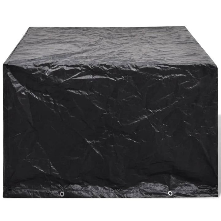 møbelovertræk 2 stk. 4 pers. polyrattansæt 8 huller 113x113 cm
