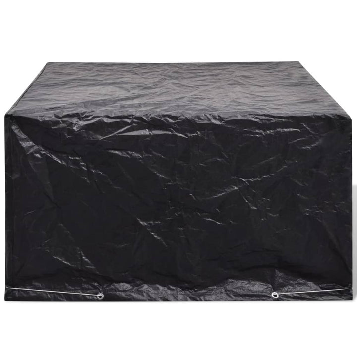 møbelovertræk 2 stk. 6 pers. polyrattansæt 8 huller 172x113 cm