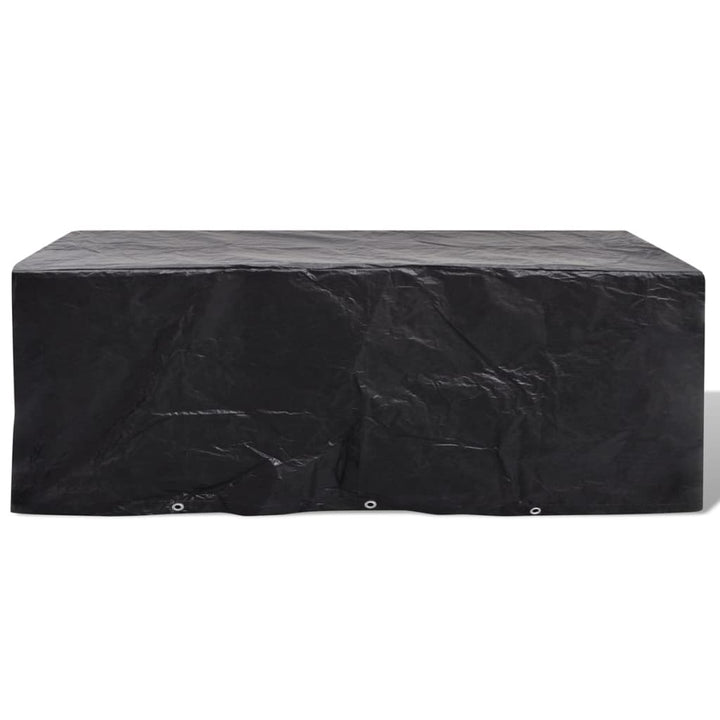 havemøbelovertræk 2 stk. 8-pers. sæt 10 snørehuller 229x113 cm