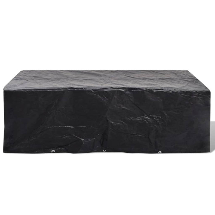 havemøbelovertræk 2 stk. 8-pers. sæt 10 snørehuller 300x140 cm