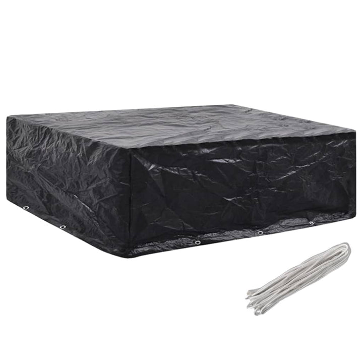 havemøbelovertræk 2 stk. 8 snørehuller 250x210x90 cm
