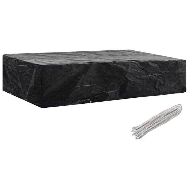 havemøbelovertræk 2 stk. 8 snørehuller 218x77x55 cm