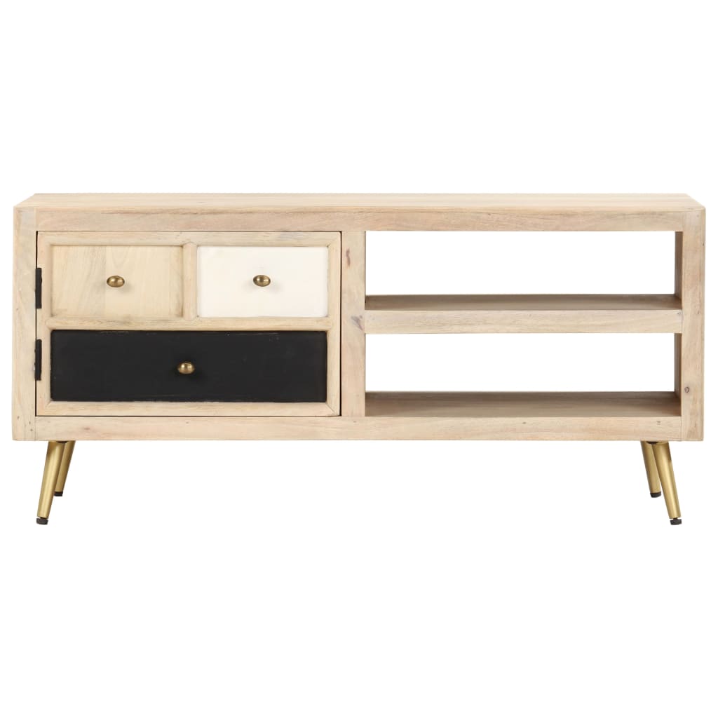 sofabord 90 x 45 x 40 cm massivt mangotræ