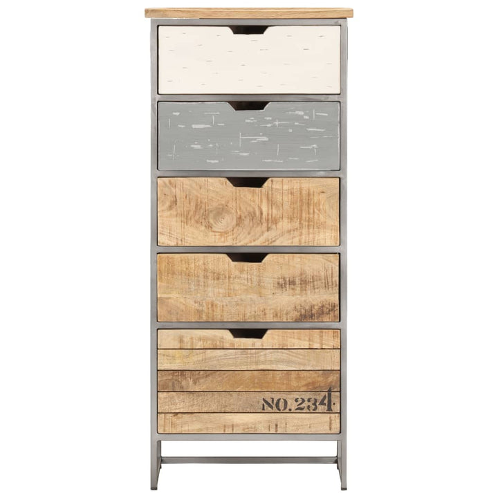 kommode 45x30x105 cm massivt mangotræ