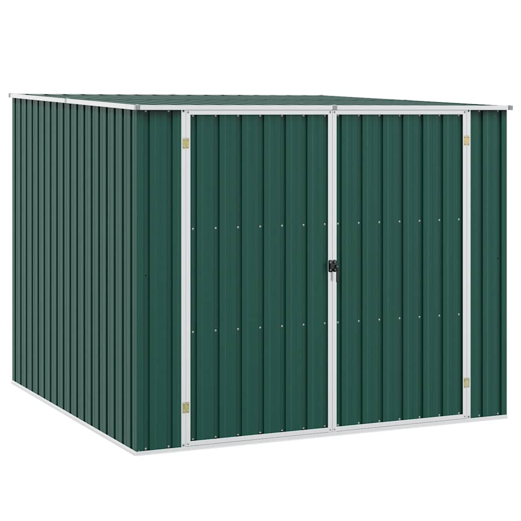 haveskur 195x198x159 cm galvaniseret stål grøn