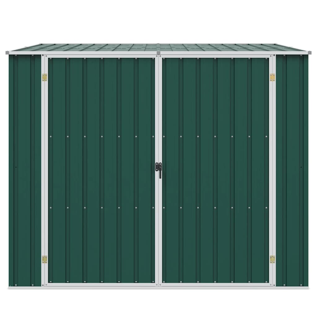 haveskur 195x198x159 cm galvaniseret stål grøn